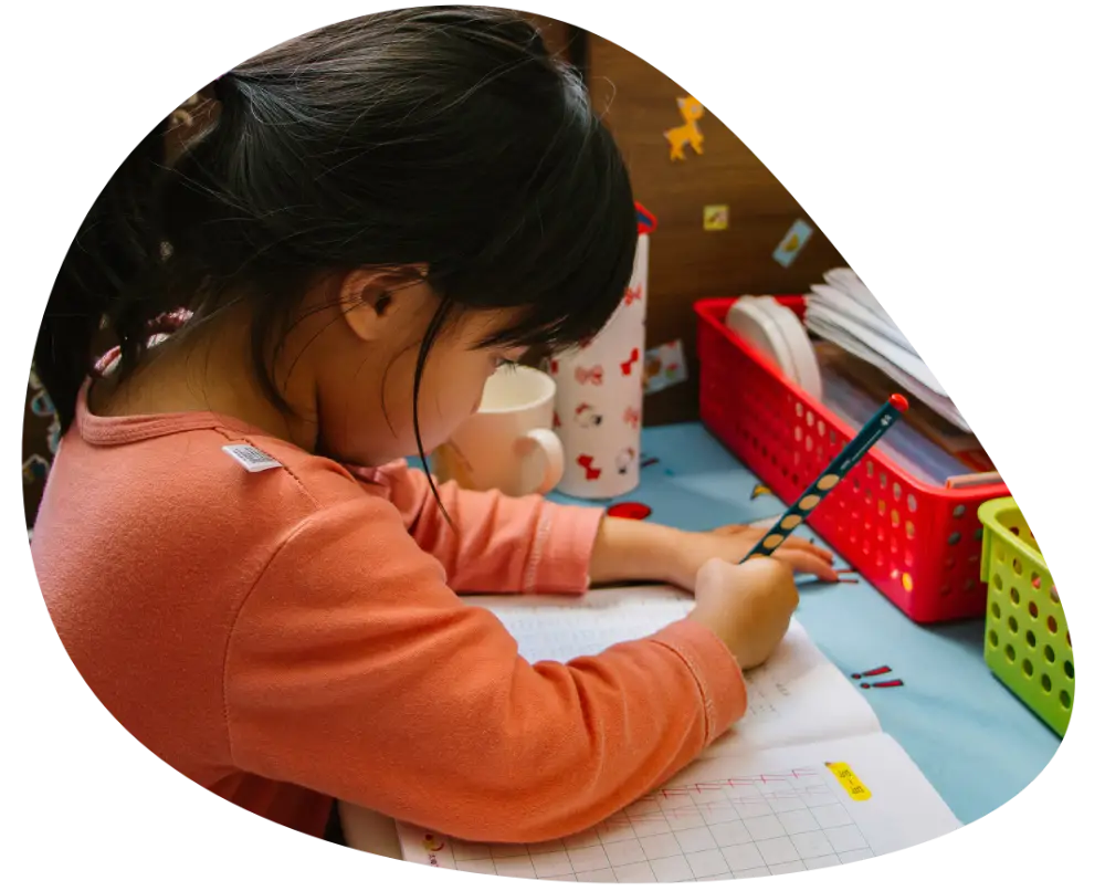 kid studying kid studying